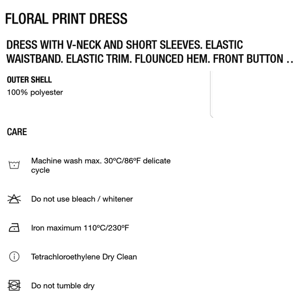 ZARA // silky floral flounce dress - Picture 14 of 14